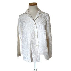 Itemz Chris Baumgartner Cream Silk Shirt OSFM